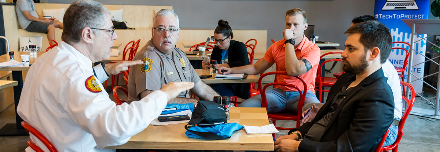 Public safety representatives meet with app developers