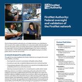 FirstNet Authority: Federal oversight and validation of the FirstNet network thumbnail FirstNet Authority: Federal oversight and validation of the FirstNet network thumbnail